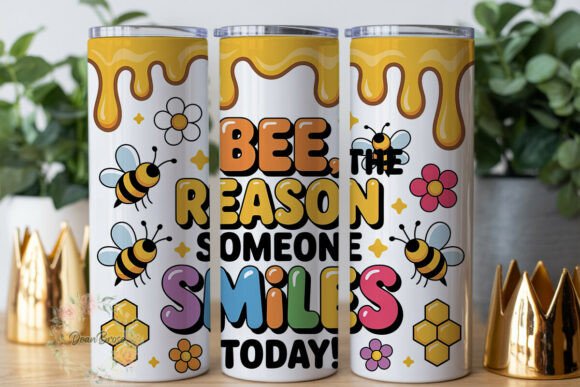 Bee the Reason 20oz Tumbler Wrap Graphics & Tumbler Wraps