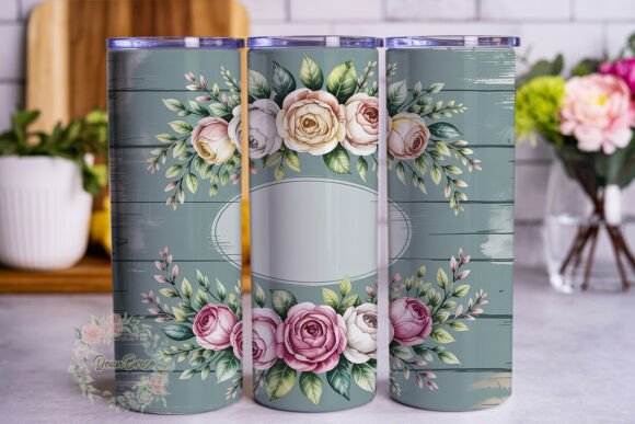 Blessed Abuela Roses 20oz Tumbler Wrap