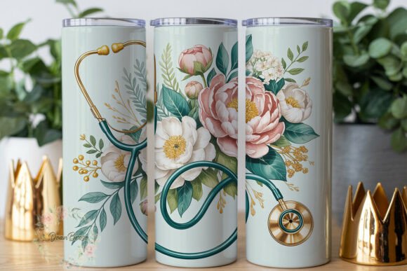 Floral Medical Device Tumbler Wrap Graphics Review