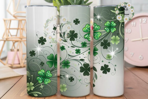 Glitter Shamrock St. Patricks Tumbler Graphics Review