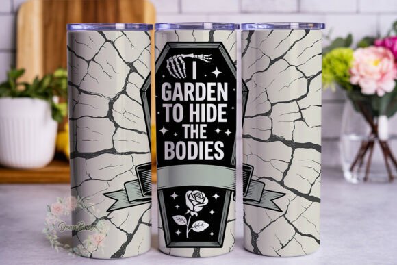 Gothic Garden Coffin 20oz Tumbler Wrap