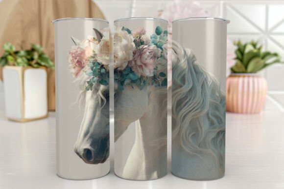 Horse Seamless 20oz Straight Tumbler Graphics