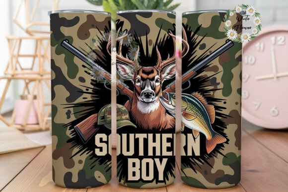 Hunting Fishing Deer Bass Tumbler Wrap Graphics Review