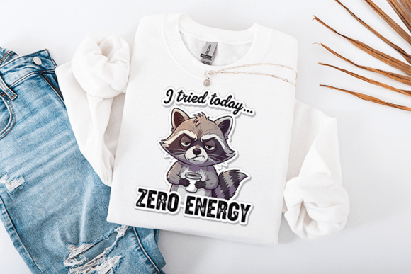 I Tried Today Zero Energy SVG Graphics & T-Shirt Designs