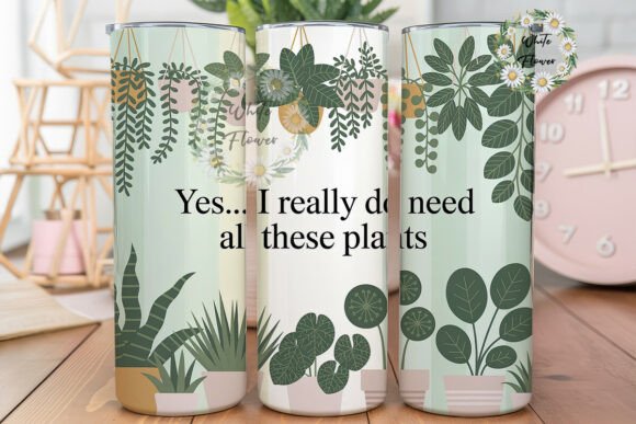 Plant Lover Botanical: Graphics for Tumbler Wraps