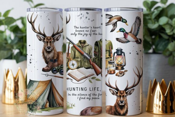 Rustic Deer Hunting 20oz Tumbler Wrap Graphics Review