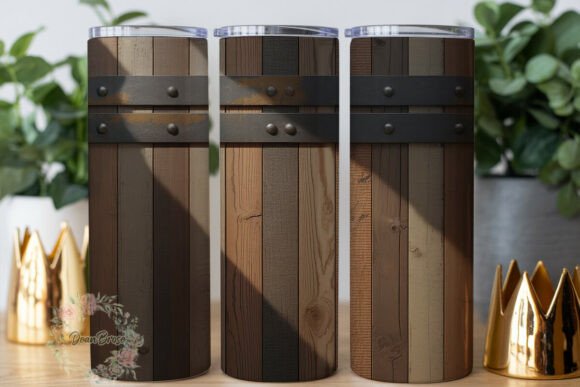 Rustic Wood Plank Tumbler Wraps & Graphics