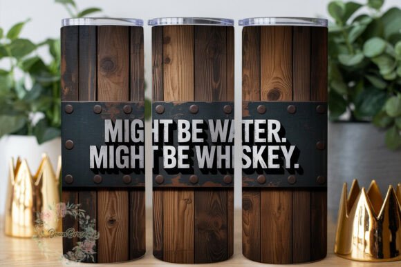 Rustic Wood Whiskey Quote 20oz Tumbler: Graphics & Tumbler Wraps