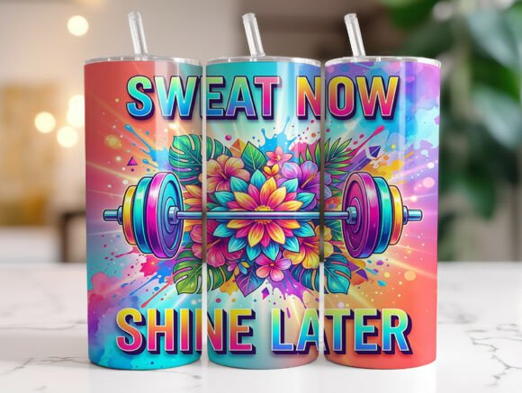 Sweat Now Shine Later 20oz Tumbler Wrap