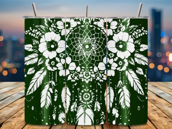 Tribal Floral Mandala Laser Tumbler Wrap for Graphics & Crafts