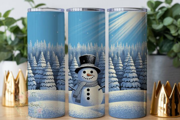 Winter Wonderland Snowman 20oz Tumbler Graphics